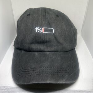 “1% Battery” Baseball Cap – Funny Adjustable Dad Hat
